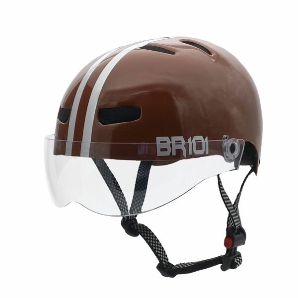 Capacete Urbano Br 101 Vision Marrom