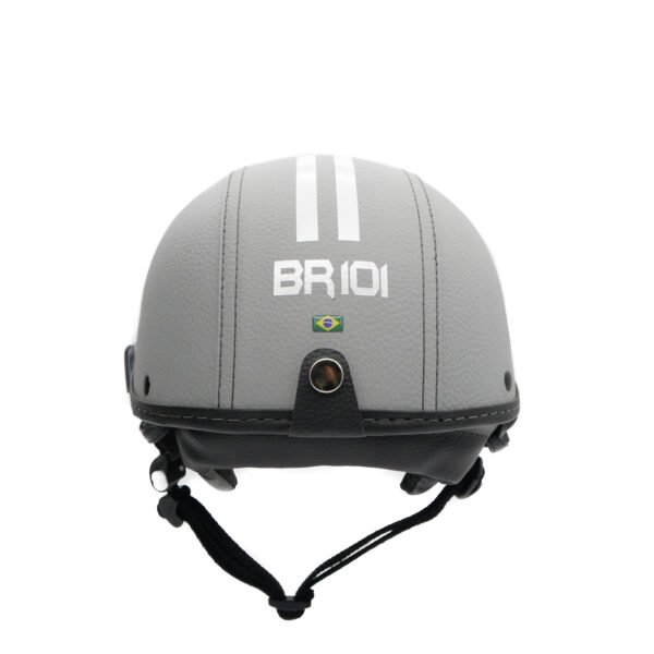 Capacete Coquinho BR 101 Cinza Vision - Imagem 5