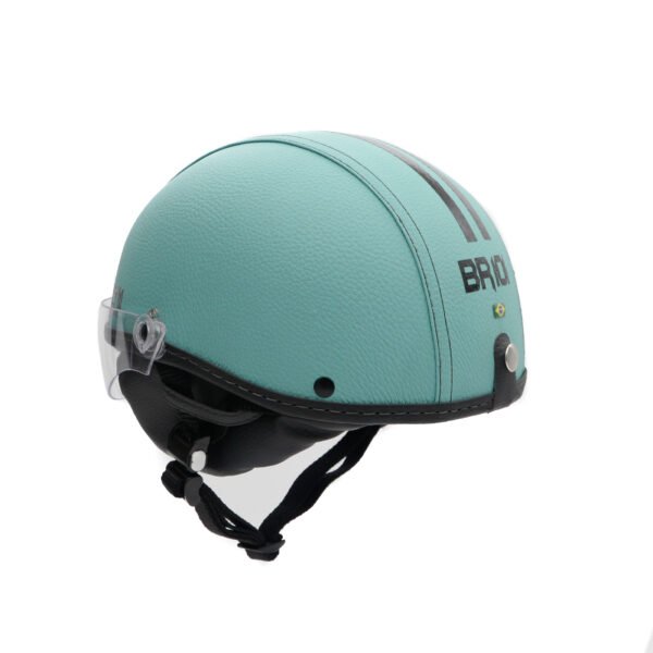 Capacete Coquinho BR 101 Verde Turquesa Vision - Imagem 4