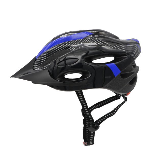 Capacete de bicicleta BR 101 Speed  Preto/Azul com Sinalizador Led Traseiro e Regulagem - Imagem 3