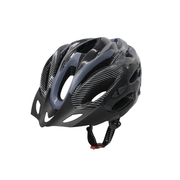 Capacete de bicicleta BR 101 Speed  Preto/ Cinza com Sinalizador Led Traseiro e Regulagem