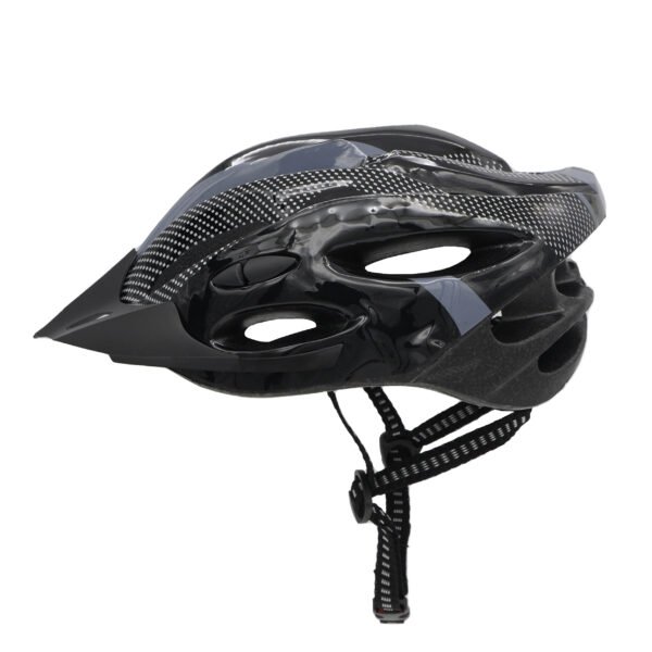 Capacete de bicicleta BR 101 Speed  Preto/ Cinza com Sinalizador Led Traseiro e Regulagem - Imagem 3