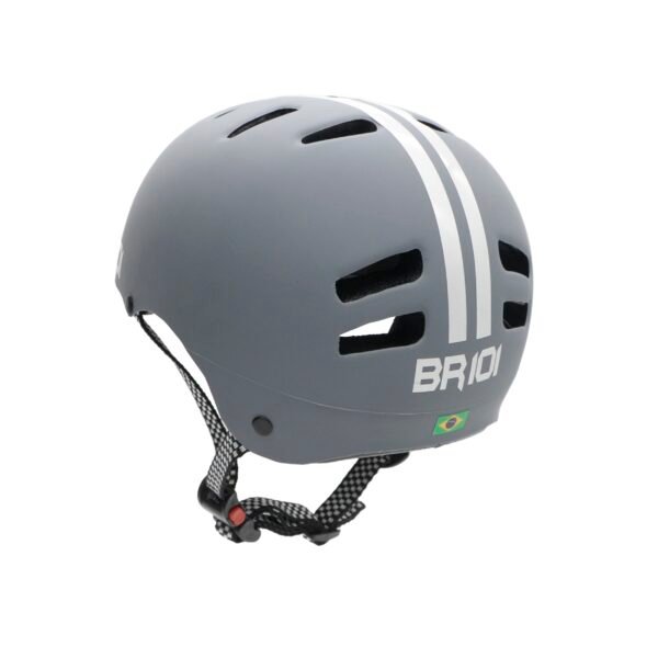 Capacete Br101 Urbano Profissional Cinza FOSCO - Imagem 3