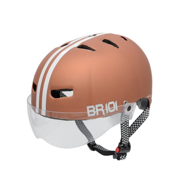 Capacete BR 101 Urbano Profissional Dourado Fosco Vision