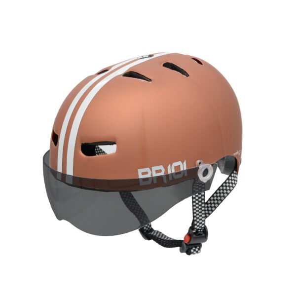 Capacete BR 101 Urbano Profissional Dourado Fosco Vision - Imagem 2