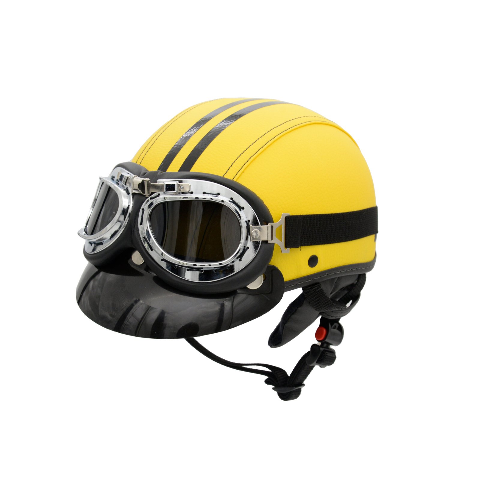 Capacete Coquinho BR101 Amarelo Pala Retrô - Imagem 3