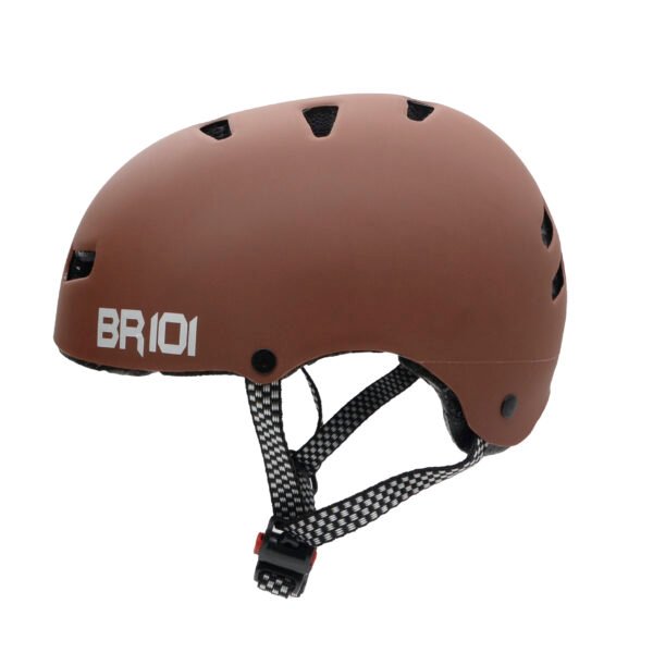 Capacete de bicicleta / skate BR 101 Urbano BABY Marrom - Imagem 2