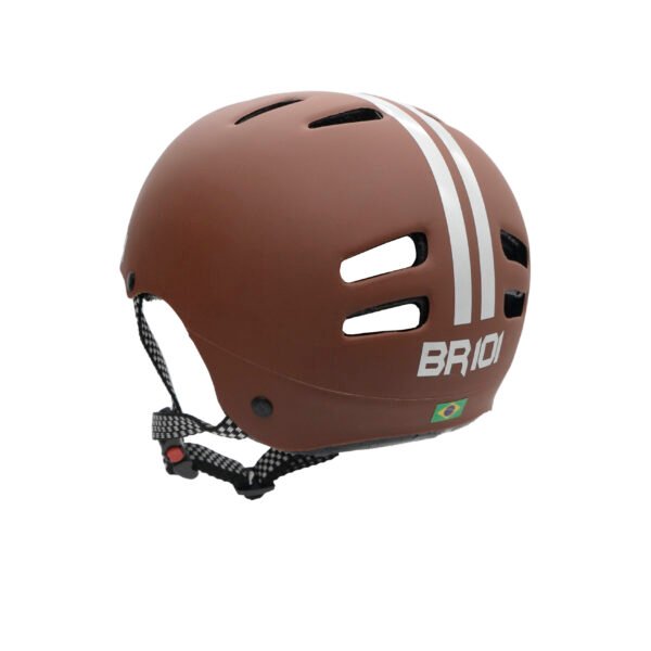 Capacete de bicicleta / skate BR 101 Urbano BABY Marrom - Imagem 3
