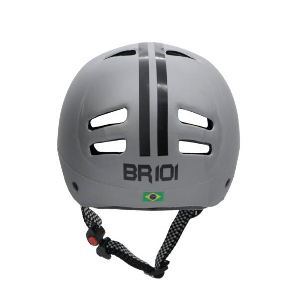 Capacete de bicicleta / skate BR 101 Urbano BABY Prata - Imagem 4