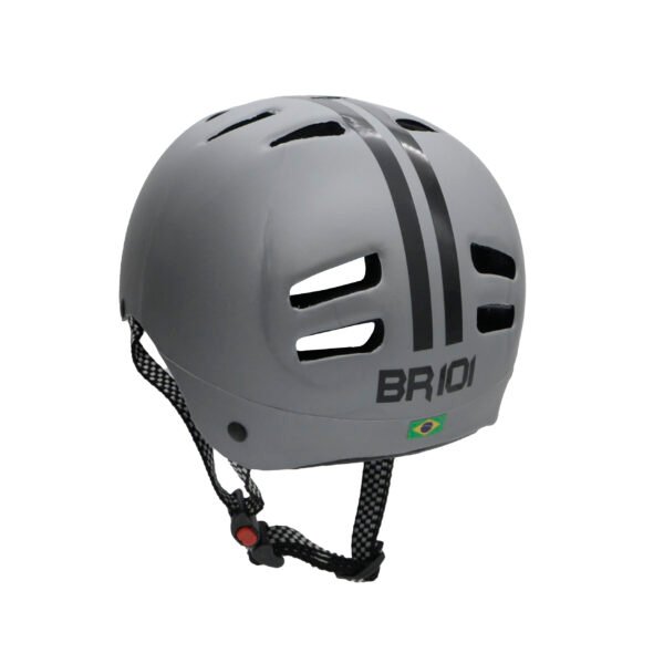 Capacete de bicicleta / skate BR 101 Urbano BABY Prata - Imagem 3