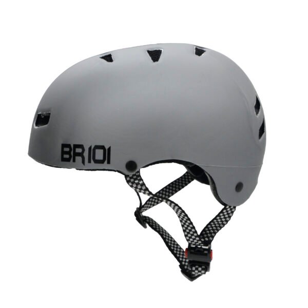 Capacete de bicicleta / skate BR 101 Urbano BABY Prata - Imagem 2