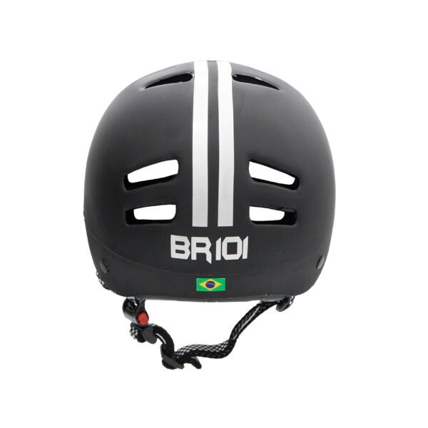 Capacete de bicicleta / skate BR 101 Urbano BABY Preto - Imagem 3