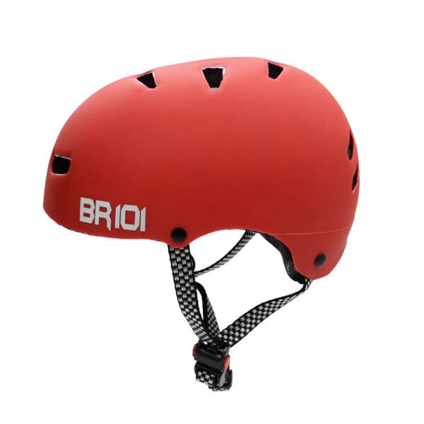 Capacete de bicicleta / skate BR 101 Urbano BABY Vermelho - Imagem 2