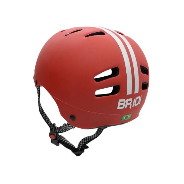 Capacete de bicicleta / skate BR 101 Urbano BABY Vermelho - Imagem 3