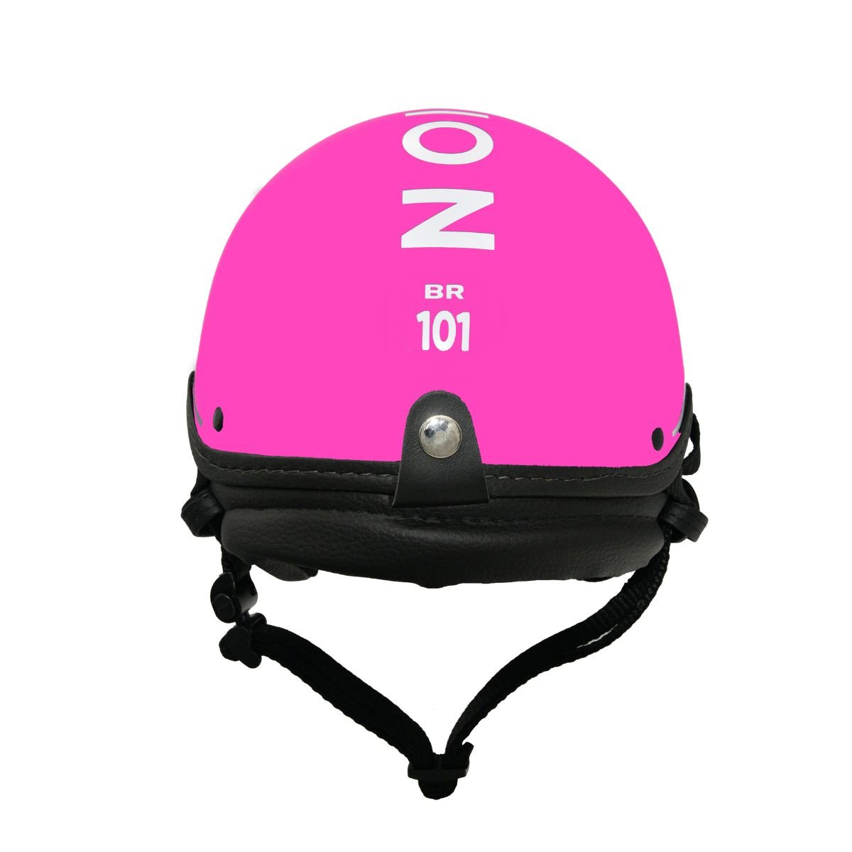 Capacete BR101 Coquinho Fashion Rosa Fosco Pala - Imagem 2