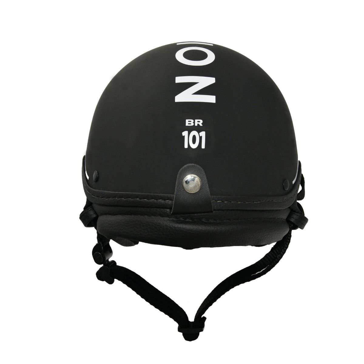 Capacete BR101 Coquinho Fashion Preto Fosco Pala - Imagem 2