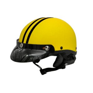 Capacete Coquinho BR 101 Amarelo Fosco Pala