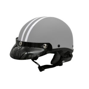 Capacete Coquinho BR 101 Prata Fosco Pala