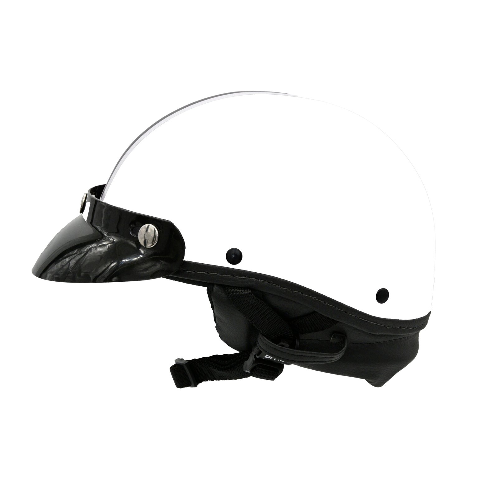 Capacete Coquinho BR 101 Branco Fosco Pala - Imagem 2
