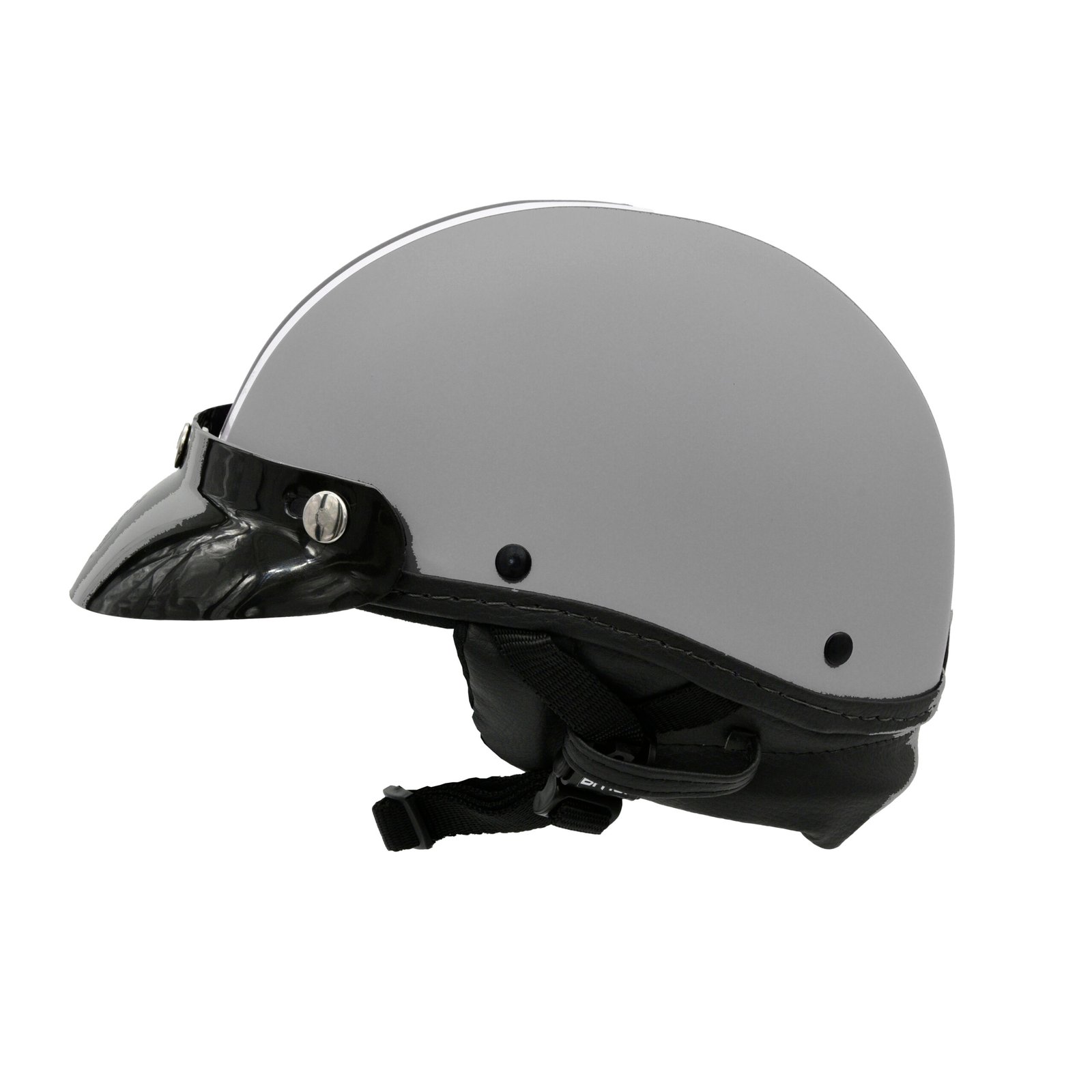 Capacete Coquinho BR 101 Prata Fosco Pala - Imagem 2