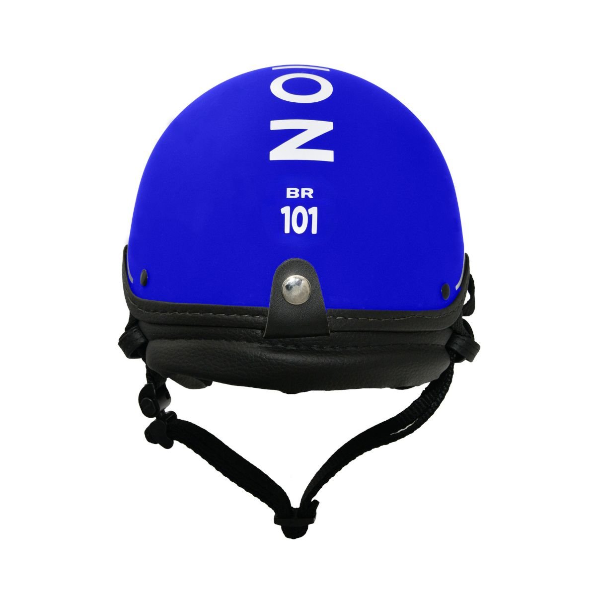 Capacete BR101 Coquinho Fashion Azul Fosco Pala - Imagem 3