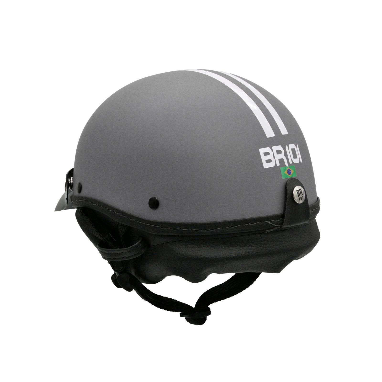 Capacete Coquinho BR 101 Preto Fosco Pala - Imagem 2