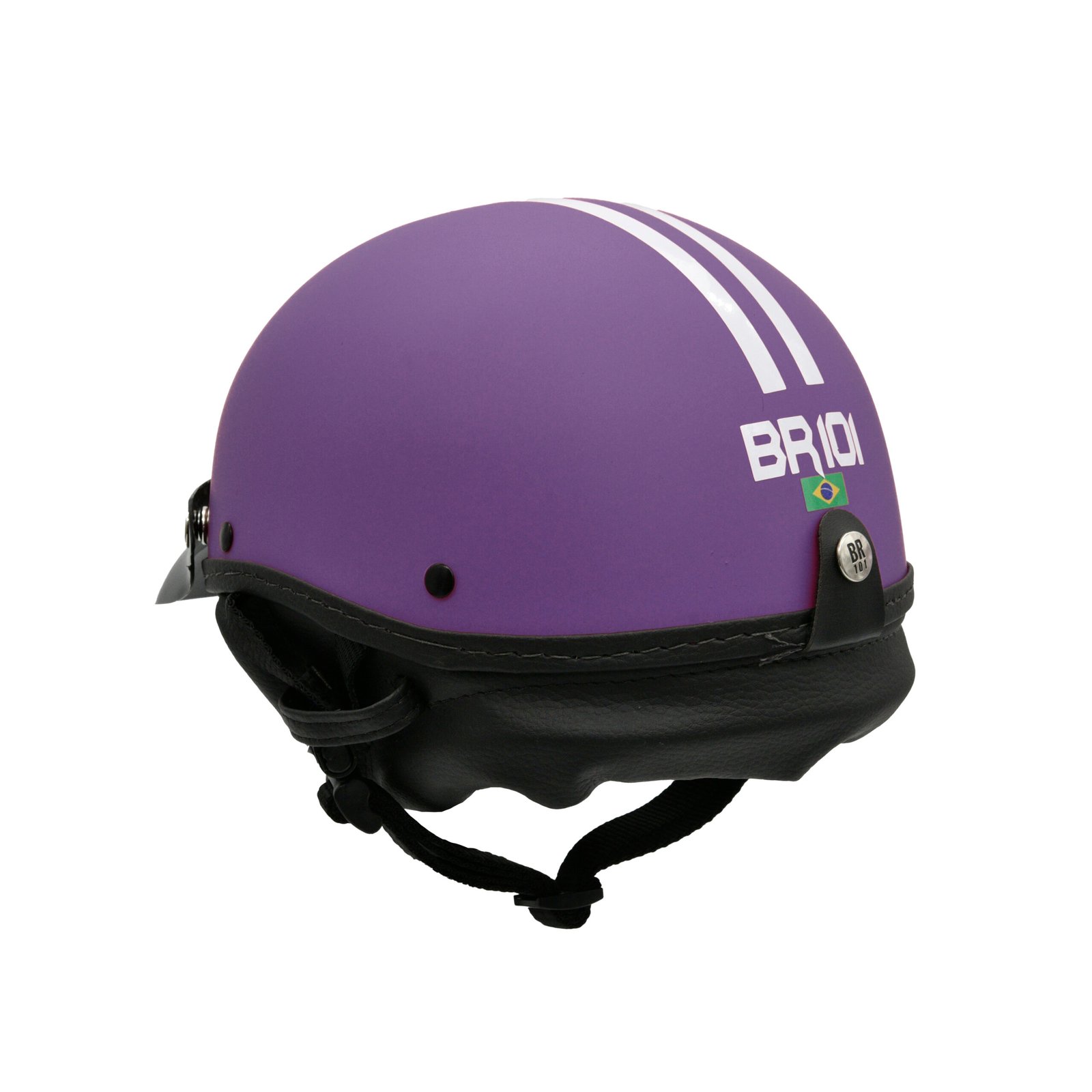 Capacete Coquinho BR 101 Roxo Fosco Pala - Imagem 3