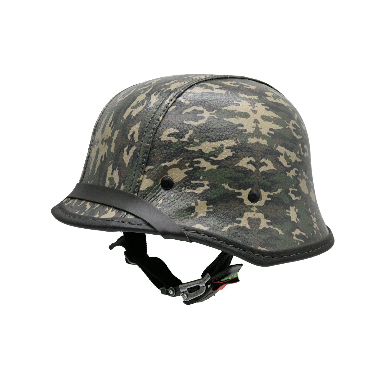 Capacete BR101 Alemão Camuflado Verde e Marrom - Imagem 4