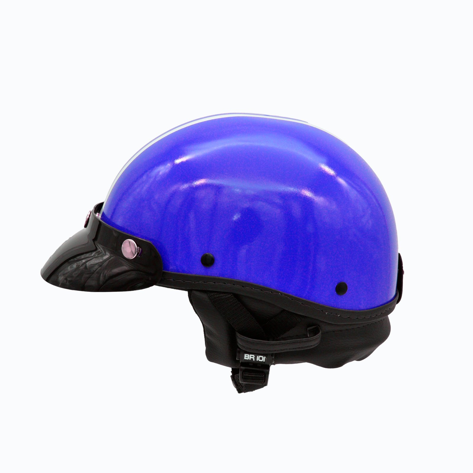 Capacete Coquinho BR 101 Azul Brilho Pala - Imagem 4