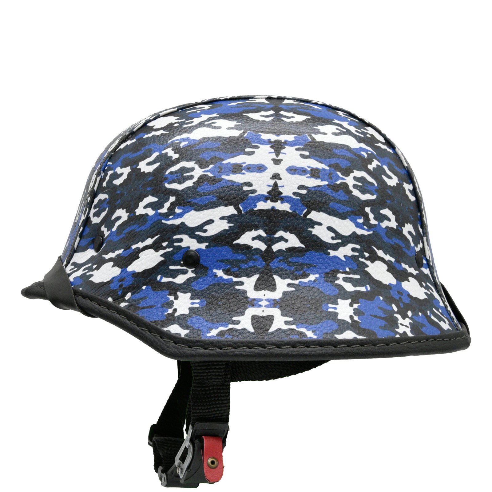 Capacete BR101 Alemão Camuflado Azul e Branco - Imagem 3