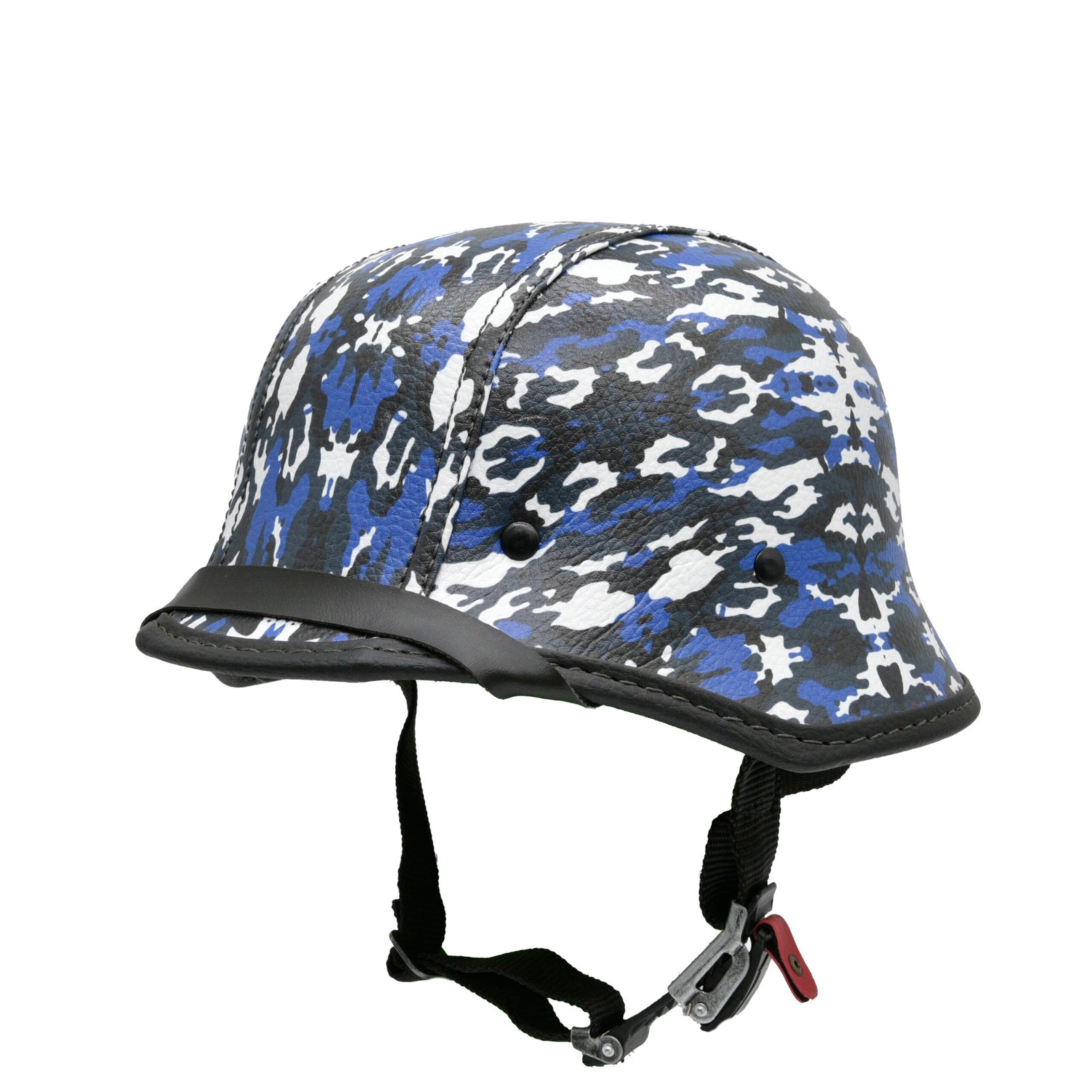 Capacete BR101 Alemão Camuflado Azul e Branco - Imagem 4