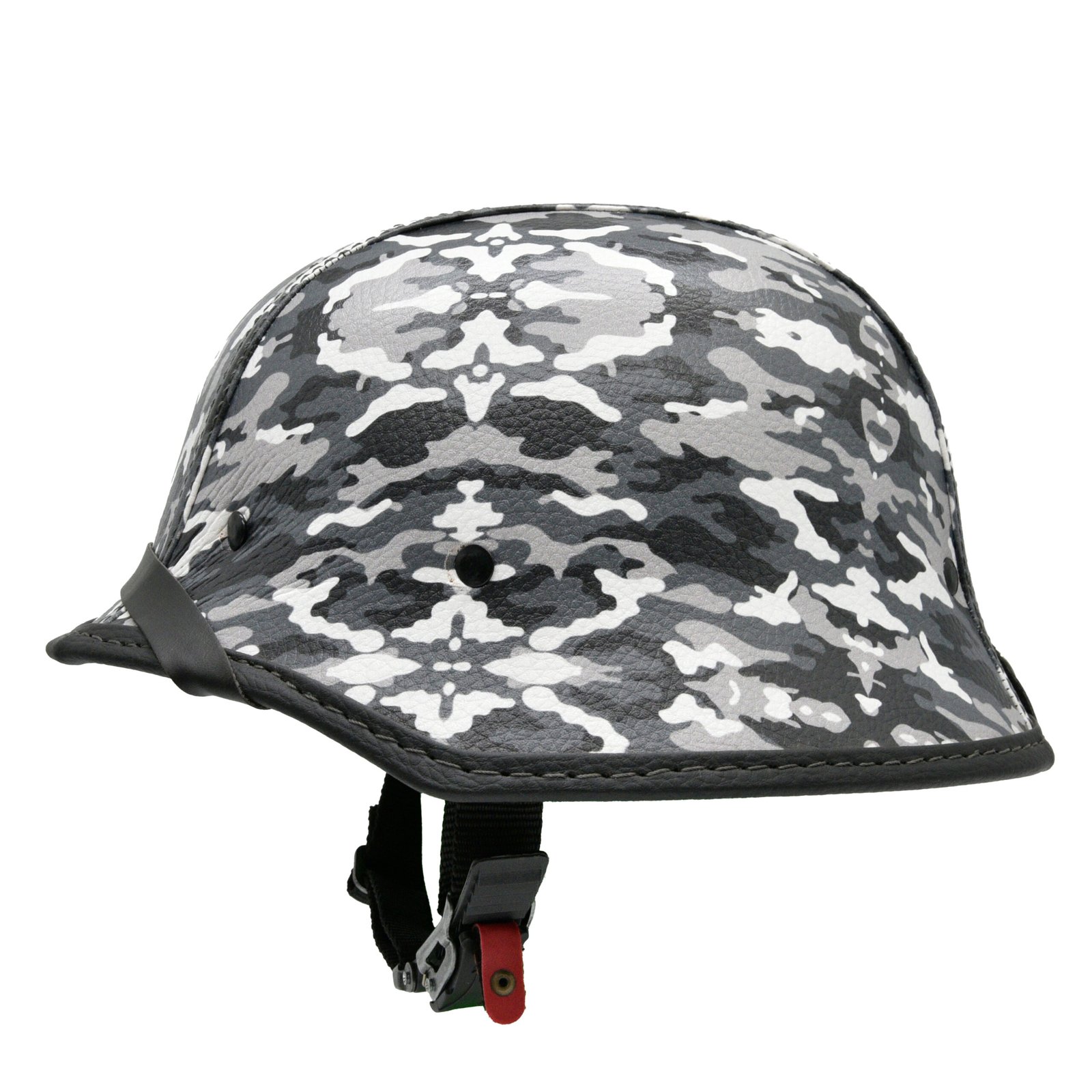 Capacete BR101 Alemão Camuflado Cinza e Branco - Imagem 3