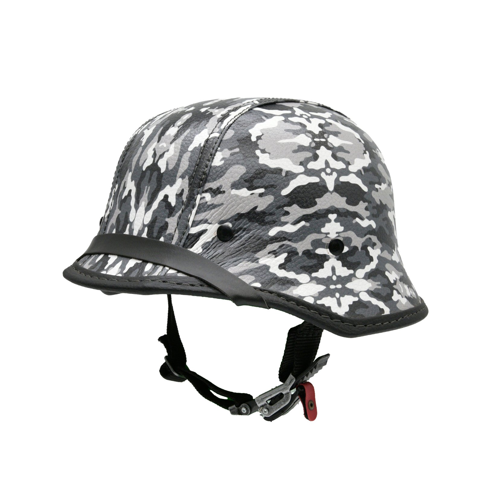 Capacete BR101 Alemão Camuflado Cinza e Branco - Imagem 4