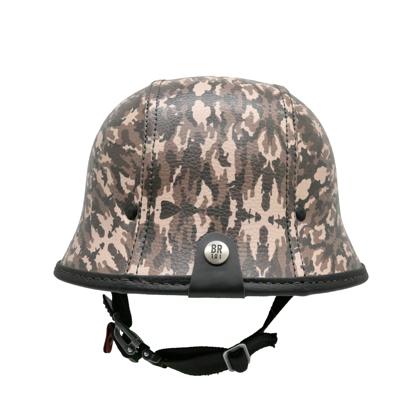 Capacete BR101 Alemão Camuflado Marrom e Bege - Imagem 5