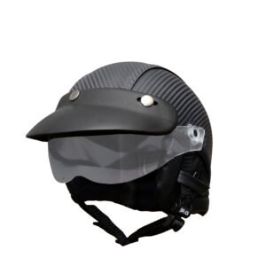 Capacete Coquinho BR101 Full Revestido Carbono Pala Fosca