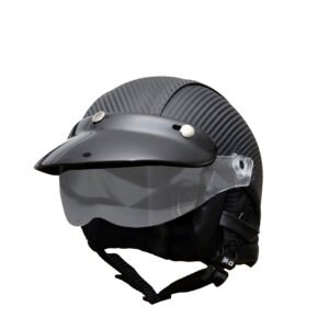 Capacete Coquinho BR101 Full Revestido Carbono Pala Brilho