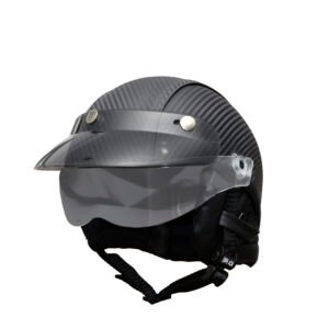 Capacete Coquinho BR101 Full Revestido Carbono Pala Fumê