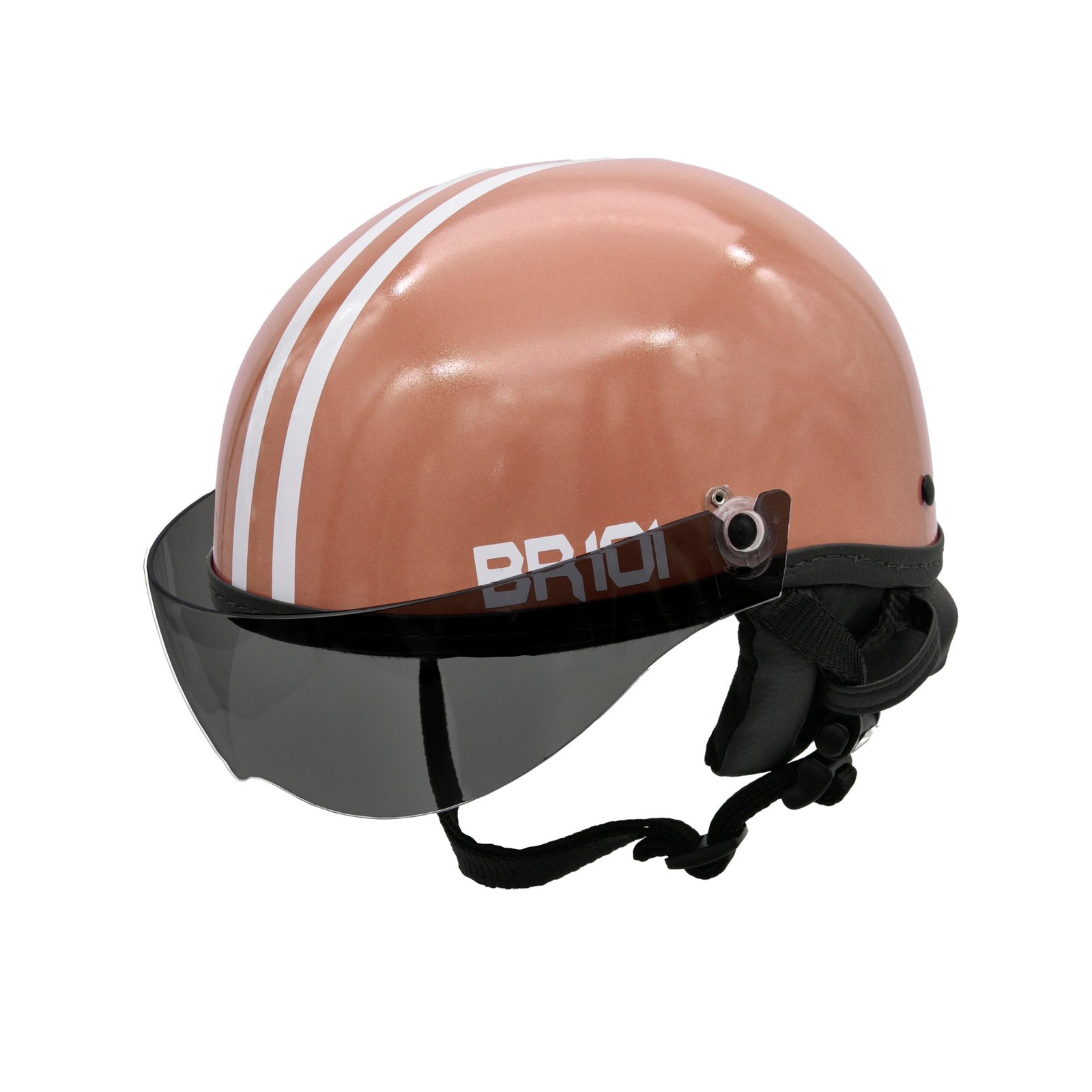 Capacete BR101 Coquinho Brilho Marrom Vision - Imagem 4