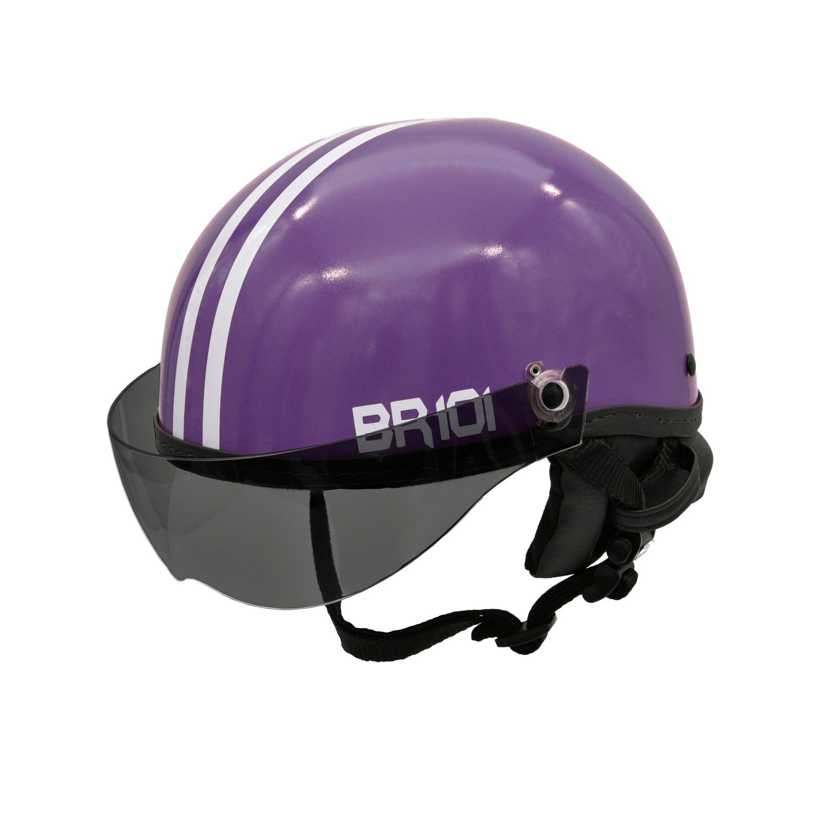 Capacete BR101 Coquinho Brilho Roxo Vision - Imagem 4