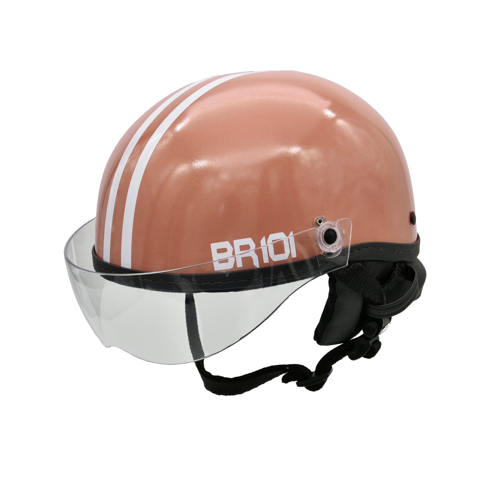 Capacete BR101 Coquinho Brilho Marrom Vision - Imagem 3