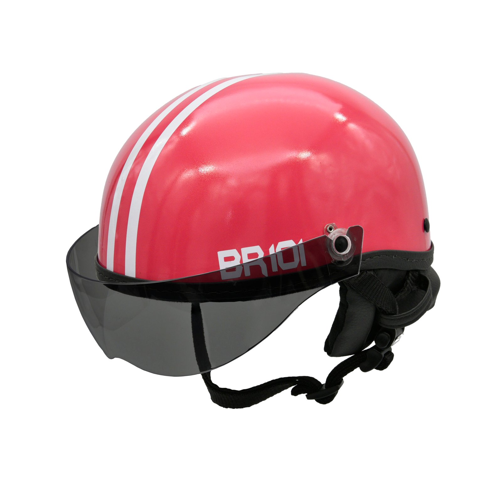 Capacete BR101 Coquinho Brilho Vermelho Vision - Imagem 4