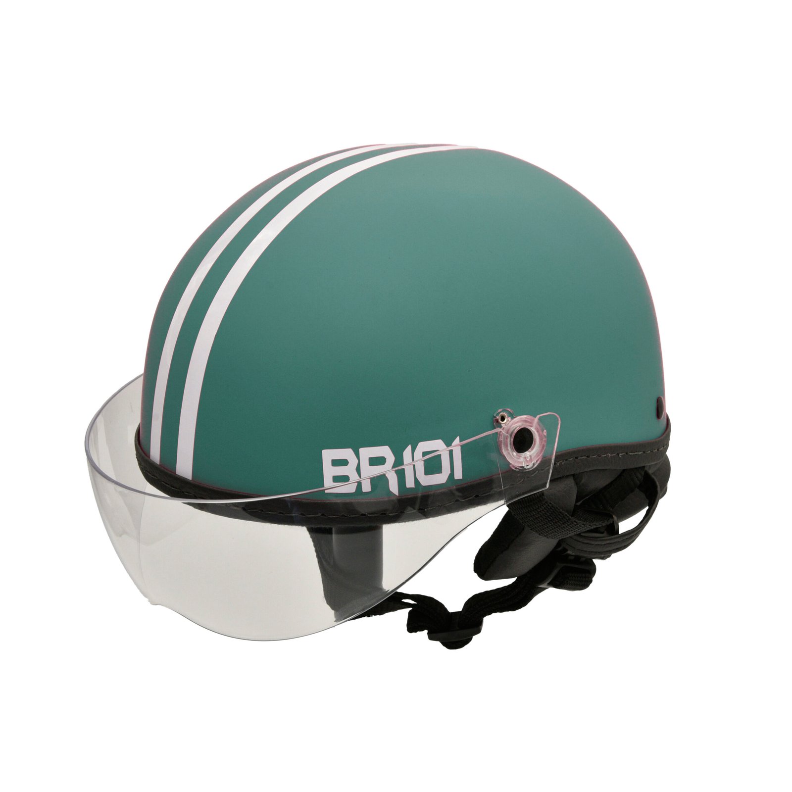 Capacete BR101 Coquinho Fosco Verde Vision - Imagem 4