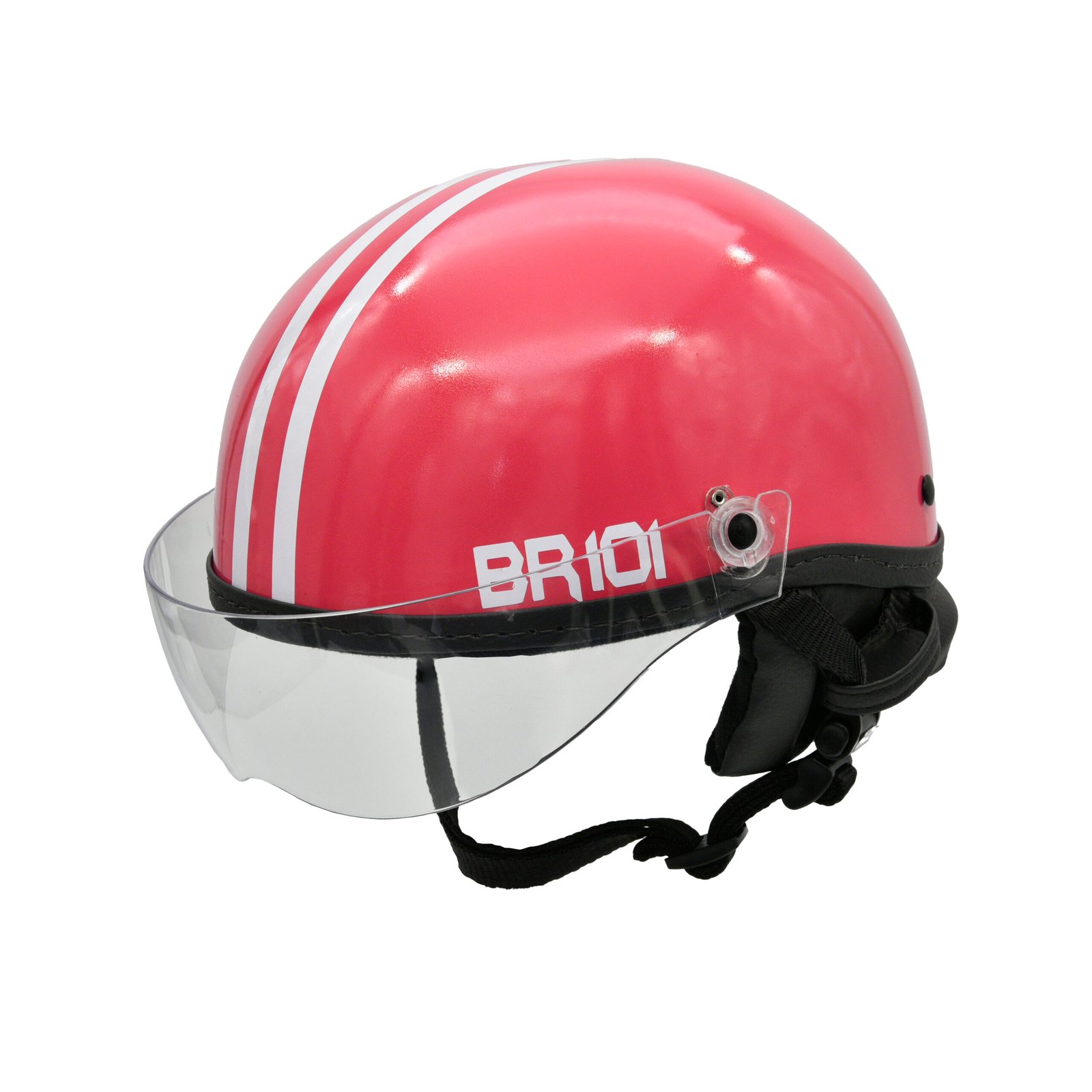 Capacete BR101 Coquinho Brilho Vermelho Vision - Imagem 3