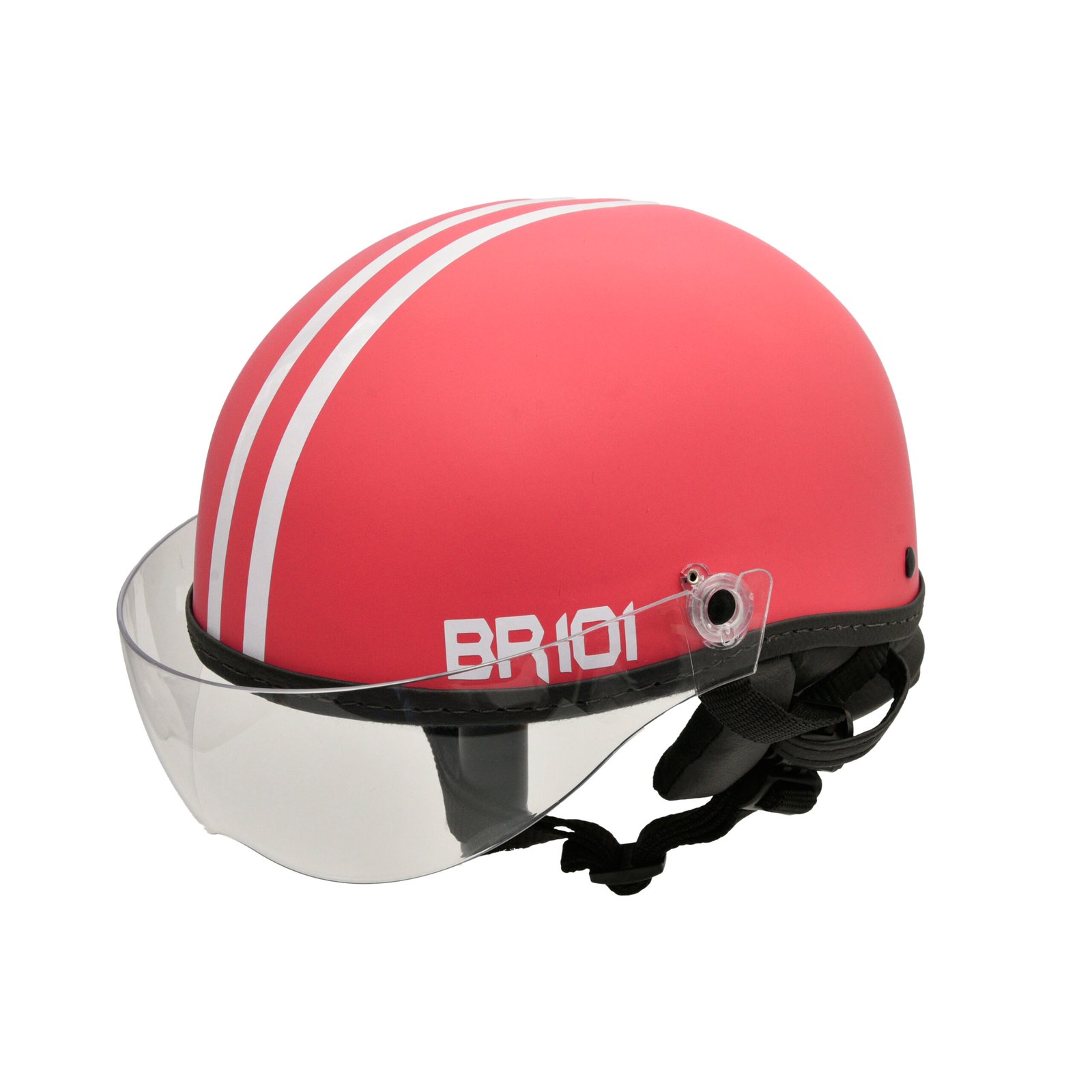 Capacete BR101 Coquinho Fosco Vermelho Vision - Imagem 4