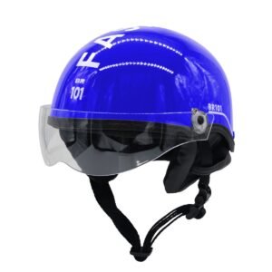 Capacete BR101 Coquinho Fashion Brilho Azul Vision