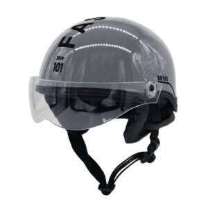 Capacete BR101 Coquinho Fashion Brilho Cinza Vision