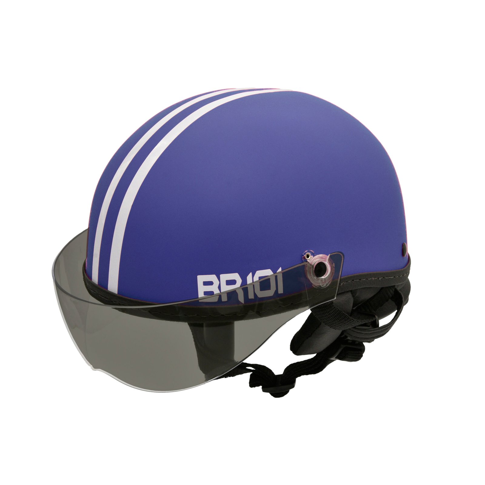Capacete BR101 Coquinho Fosco Azul Vision - Imagem 4