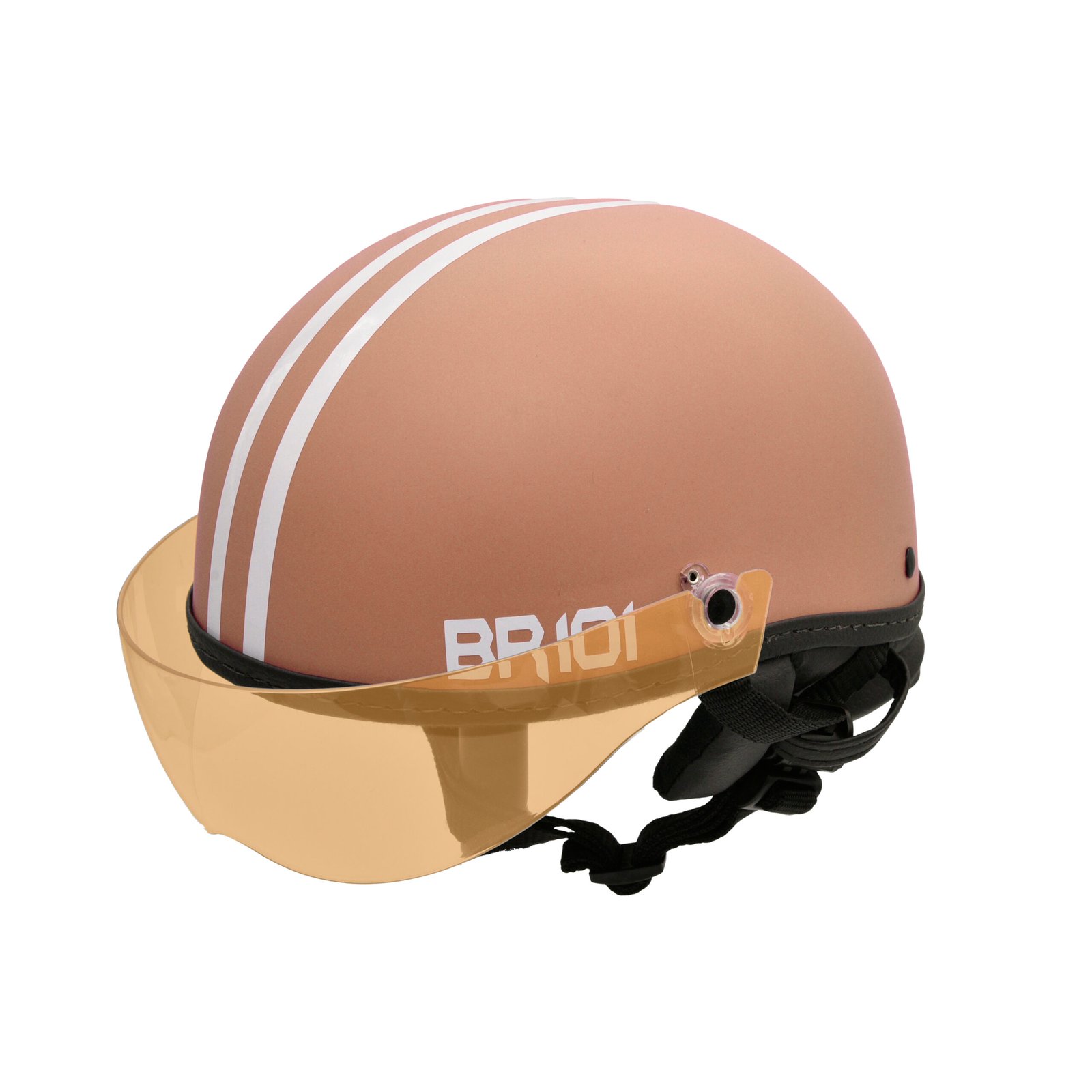 Capacete BR101 Coquinho Fosco Marrom Vision - Imagem 6
