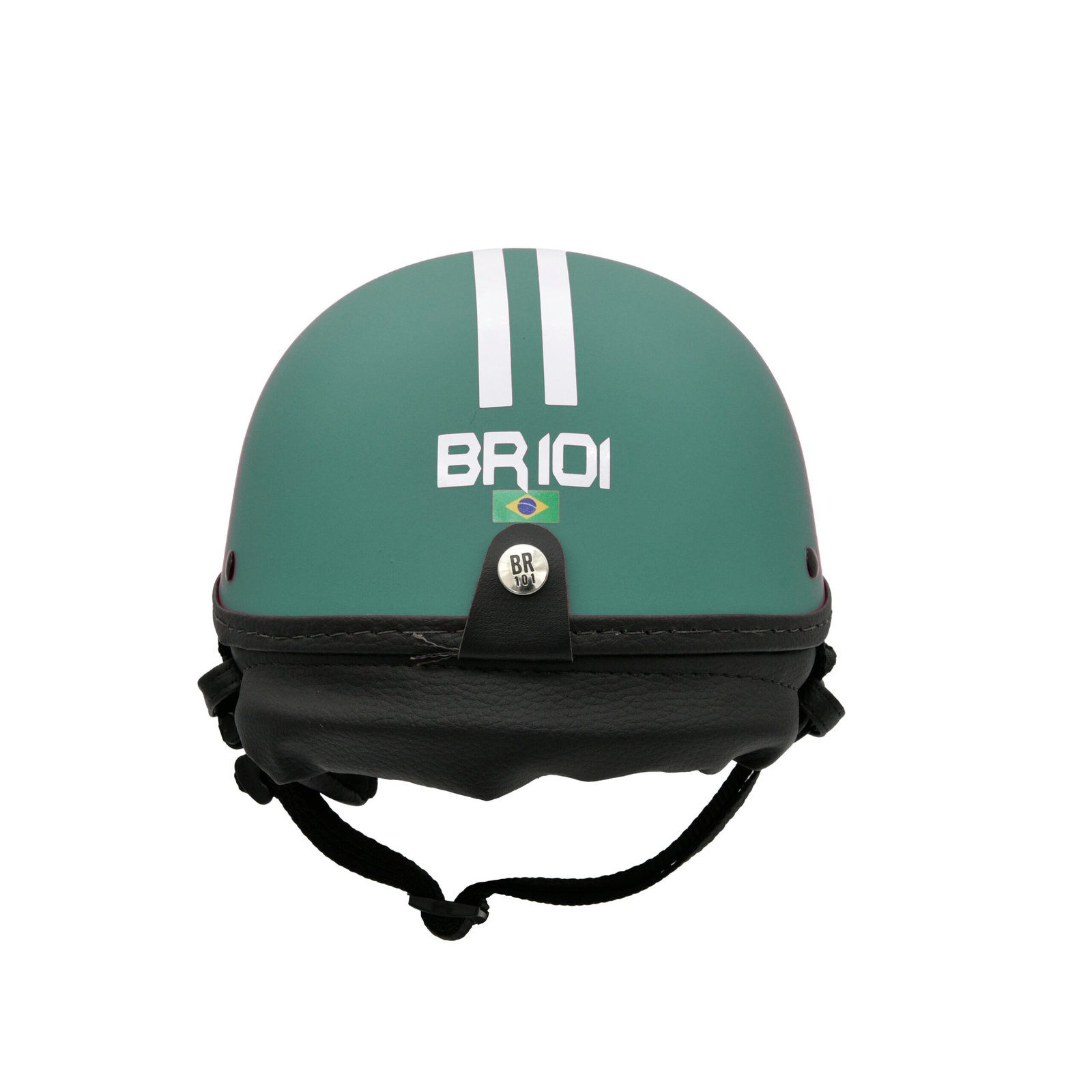 Capacete BR101 Coquinho Fosco Verde Vision - Imagem 2