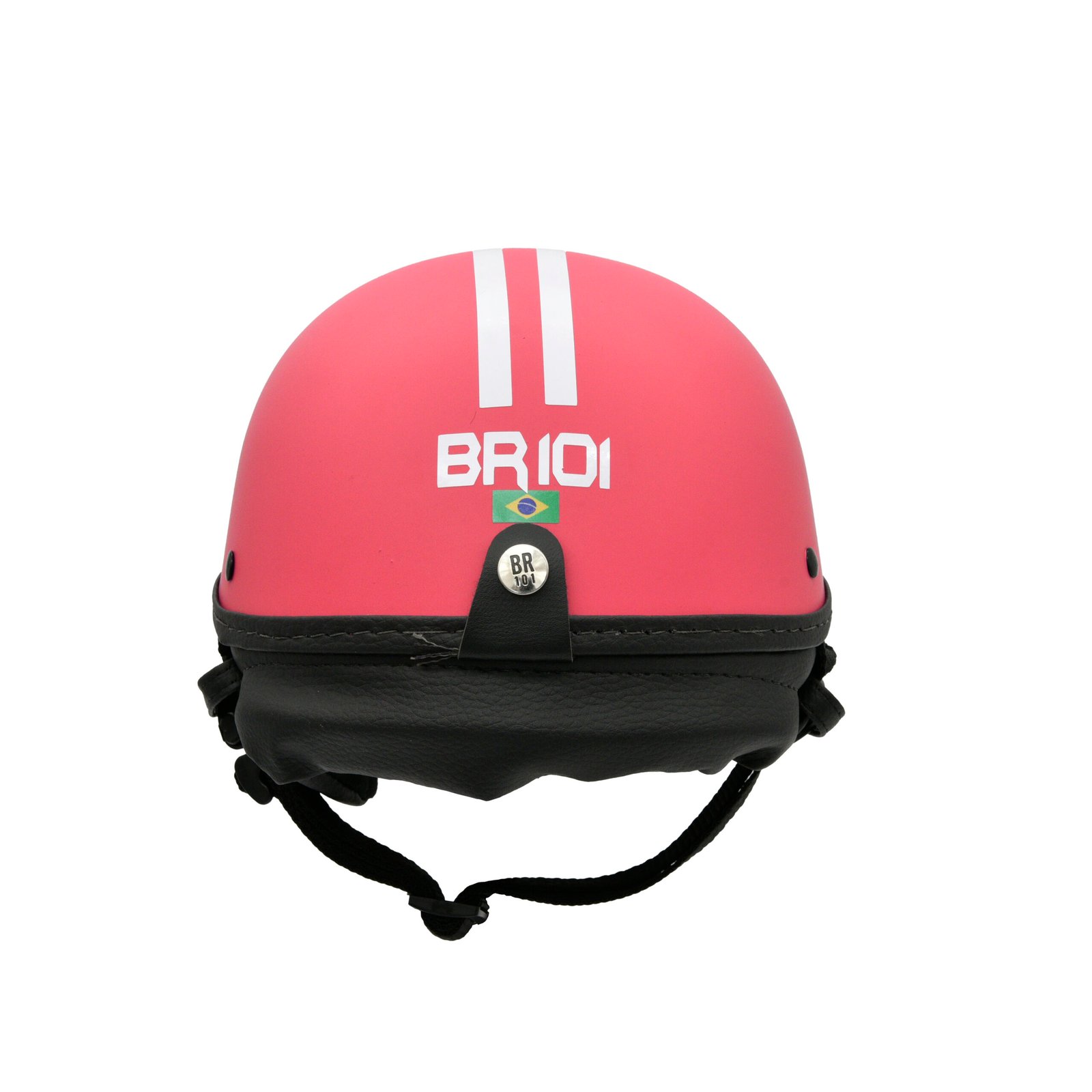 Capacete BR101 Coquinho Fosco Vermelho Vision - Imagem 2